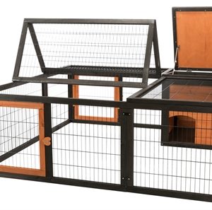 Trixie natura ren met afdekking hout zwart / bruin