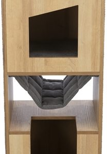 Trixie citystyle cat tower bruin / grijs