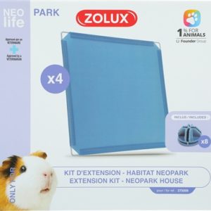 Zolux neolife neopark cavia uitbereidingsset gesloten panelen