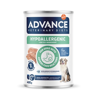 Advance veterinary diet dog hypoallergenic trout