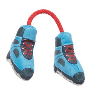 Bark alpen twee bergschoenen aan flostouw blauw