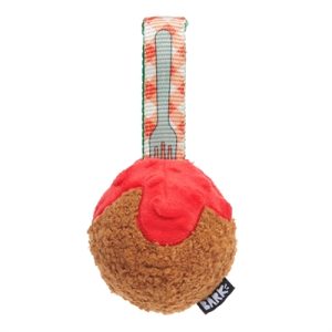 Bark a squeaky meat-a-ball gehaktbal met vork pluche super chewer