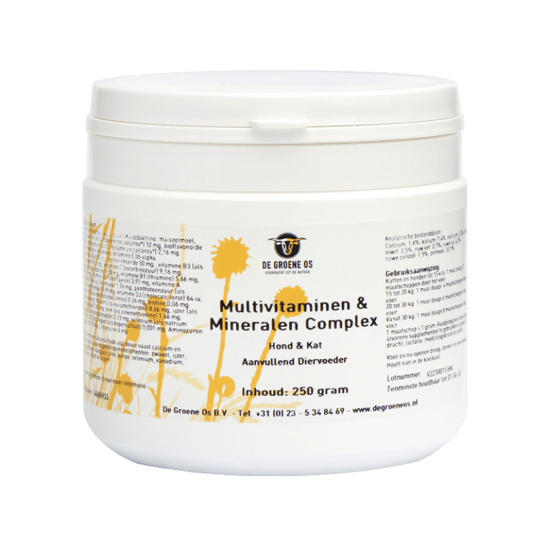 De Groene Os – Multivitaminen en Mineralen Complex – Hond/Kat