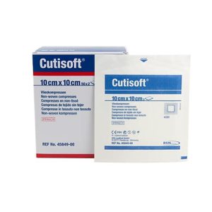 Vlieskompres Cutisoft steriel 2 gaasjes per verpakking